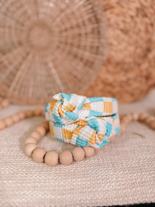 Blue & Gold Checkered