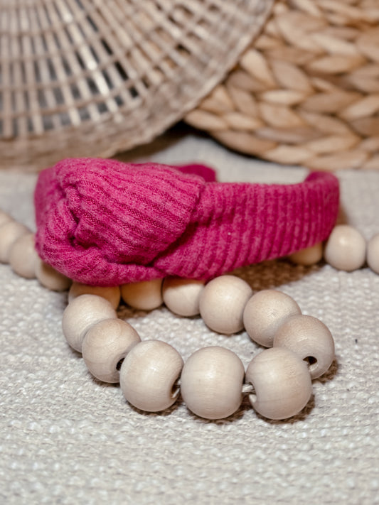 Comfy Pink Ribbed