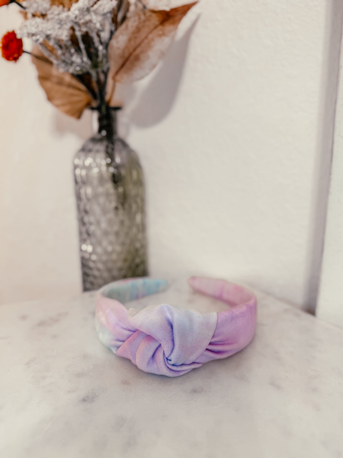 Soft Splash Tie Dye Topknot