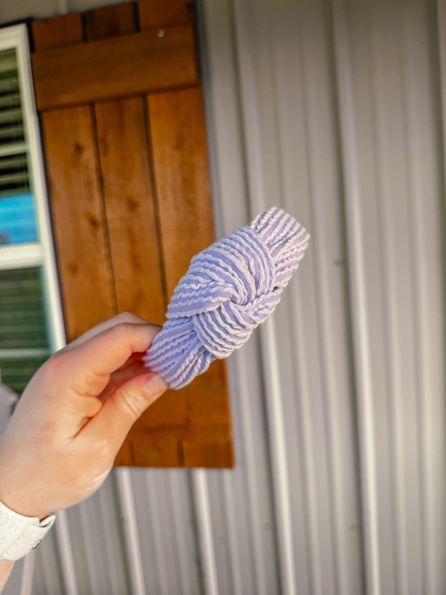 Lilac Urban Rib Topknot